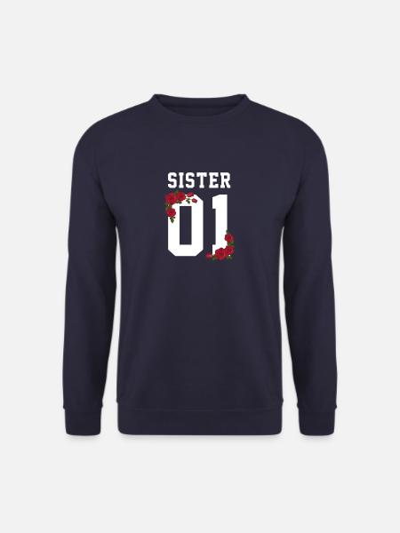 Sister 01 Best friends beste Freundin Familie bff - Unisex Pullover - Navy
