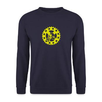 VTT - Vélo - Vélo - Cyclisme - Cyclisme - Sweat-shirt Unisexe - marine - Devant - Alina (178cm) & Michal (187cm)