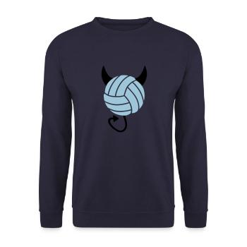 Volleyball Devil - Sweat-shirt Unisexe - marine - Devant - Alina (178cm) & Michal (187cm)