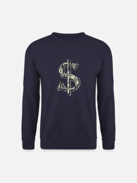 Dollar mit 100 $-Scheine gefüllt - Unisex Pullover - Navy