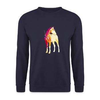 pur sang - Sweat-shirt Unisexe - marine - Devant - Alina (178cm) & Michal (187cm)