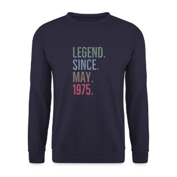 Légende depuis mai 1975 - Sweat-shirt Unisexe - marine - Devant - Alina (178cm) & Michal (187cm)