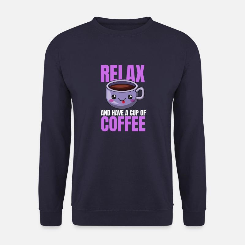 Conception de café de relaxation - Sweat-shirt Unisexe - marine