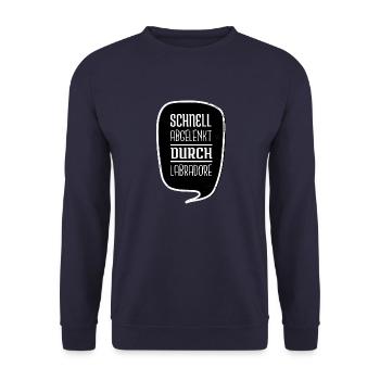 weightless gift idea celestial astronomy christmas - Unisex Pullover - Navy - Vorne - Alina (178cm) & Michal (187cm)