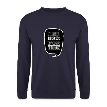 Bday Saying Earth Veggie Pro Vegan Food Gift Idea - Sweat-shirt Unisexe - marine - Devant - Alina (178cm) & Michal (187cm)