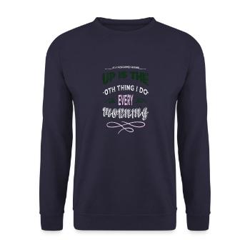 dayfathers day - Unisex Pullover - Navy - Vorne - Alina (178cm) & Michal (187cm)
