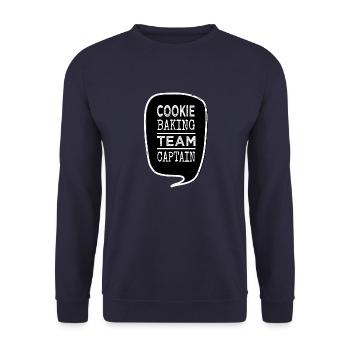 Concours de pâtisserie cadeau Dork Bday Baking - Sweat-shirt Unisexe - marine - Devant - Alina (178cm) & Michal (187cm)