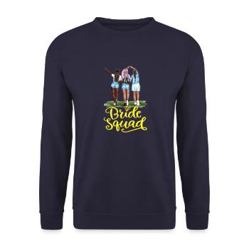 Bride bride wedding stag party bridesmaid party stag party - Unisex Sweatshirt - navy - Front - Alina (178cm) & Michal (187cm)