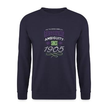 citation article écriture scolaire livre amoureux littéraire - Sweat-shirt Unisexe - marine - Devant - Alina (178cm) & Michal (187cm)