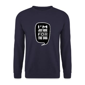 funny quote rescue dog owner adorable beagle - Unisex Sweatshirt - navy - Front - Alina (178cm) & Michal (187cm)
