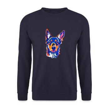 German Shepherd Dog Dog Owner Dogs Dog Dog Owner - Unisex Sweatshirt - navy - Front - Alina (178cm) & Michal (187cm)