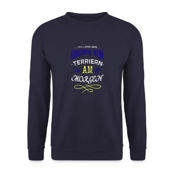 hund humor tier dogge geburtstag lieben welpe - Unisex Pullover - Navy - Vorne - Alina (178cm) & Michal (187cm)