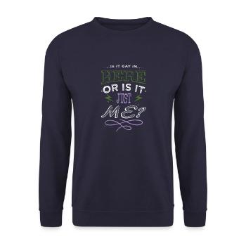 Super 30e anniversaire Geek Social Justice - Sweat-shirt Unisexe - marine - Devant - Alina (178cm) & Michal (187cm)