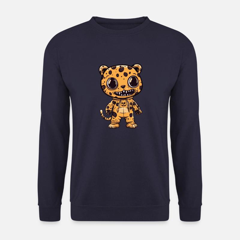 Leopard Halloween Lustig Zombie - Unisex Pullover - Navy