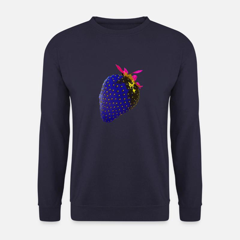 Erdbeere, technisch, Hightech, illustration - Unisex Pullover - Navy
