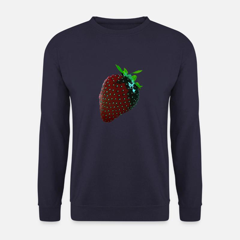 Strawberry, technical, high-tech, illustration - Unisex Sweatshirt - navy