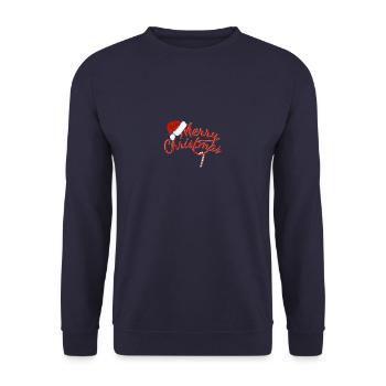 MERRY CHRISTMAS - Sweat-shirt Unisexe - marine - Devant - Alina (178cm) & Michal (187cm)