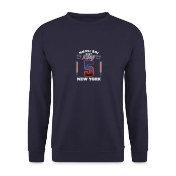 NKOSI - Sweat-shirt Unisexe - marine - Devant - Alina (178cm) & Michal (187cm)
