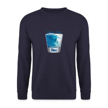 Karu Rum Route - Unisex Sweatshirt - navy - Front - Alina (178cm) & Michal (187cm)