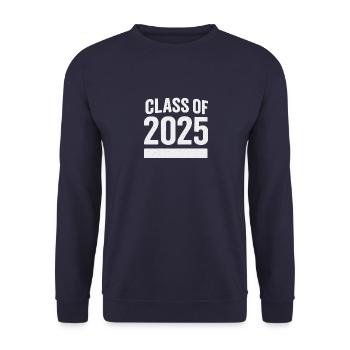 Class of 2025 - Unisex Pullover - Navy - Vorne - Alina (178cm) & Michal (187cm)