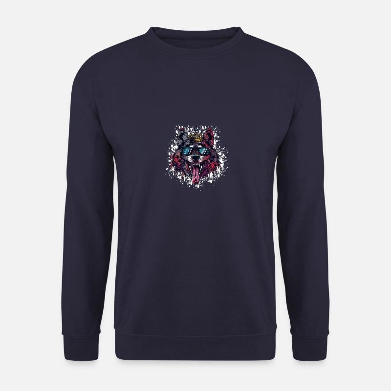 Wolf Birthday Funny Party - Unisex Sweatshirt - navy