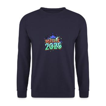 Malle 2025 Krone - Vacances Majorque - Sweat-shirt Unisexe - marine - Devant - Alina (178cm) & Michal (187cm)