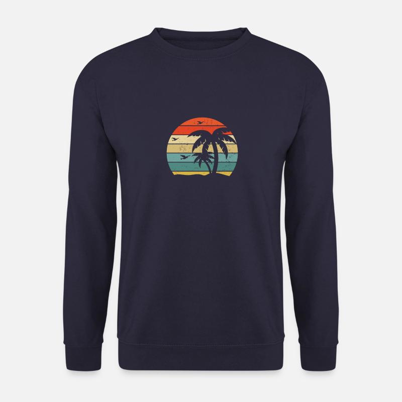 Retro palms - Unisex Sweatshirt - navy