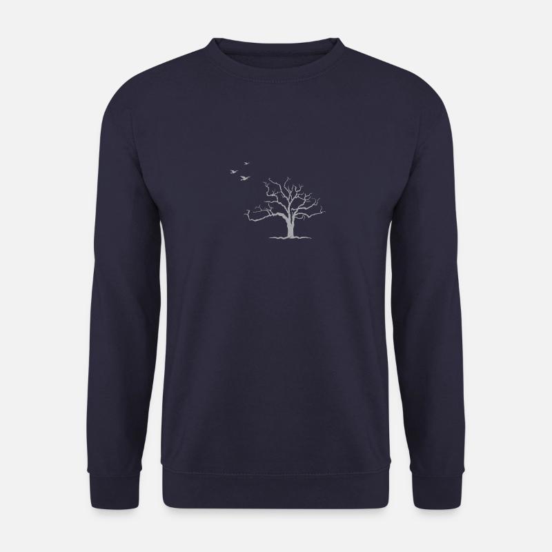 TREE & BIRDS - Unisex Sweatshirt - navy