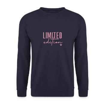 „Limited Edition“ - Unisex Pullover - Navy - Vorne - Alina (178cm) & Michal (187cm)