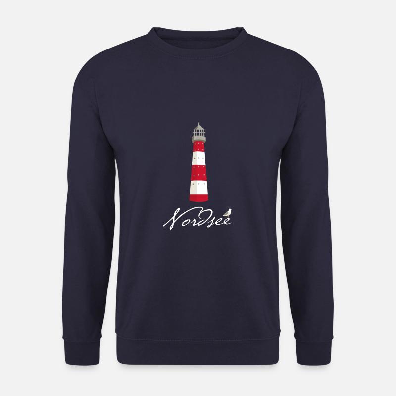 Nordsee Leuchtturm Möwe Föhr Amrum Sylt - Unisex Pullover - Navy