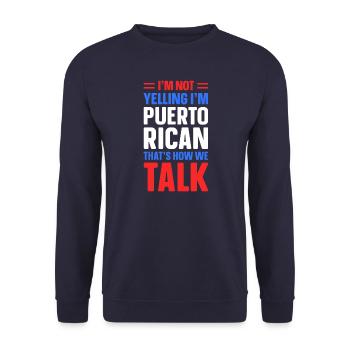 Puerto Rico - Unisex Sweatshirt - navy - Front - Alina (178cm) & Michal (187cm)