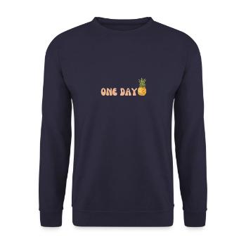 One day - Unisex Pullover - Navy - Vorne - Alina (178cm) & Michal (187cm)