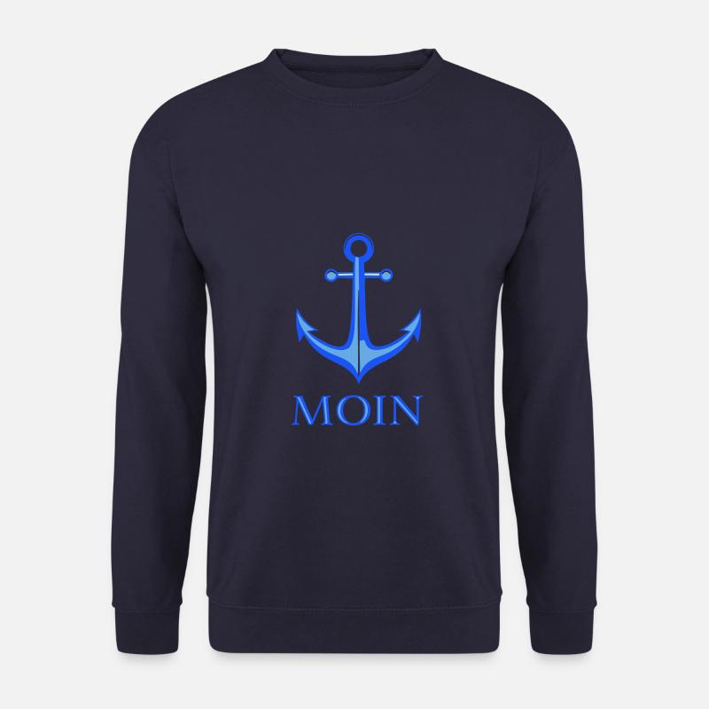 Moin mit Anker - Unisex Pullover - Navy