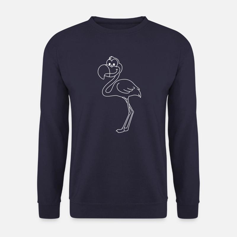 Flamingo Comic Animal - Unisex Sweatshirt - navy