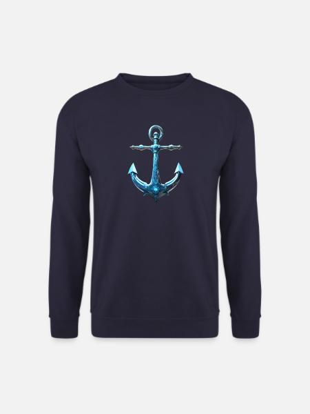 Küstendeern blauer Anker - Unisex Pullover - Navy