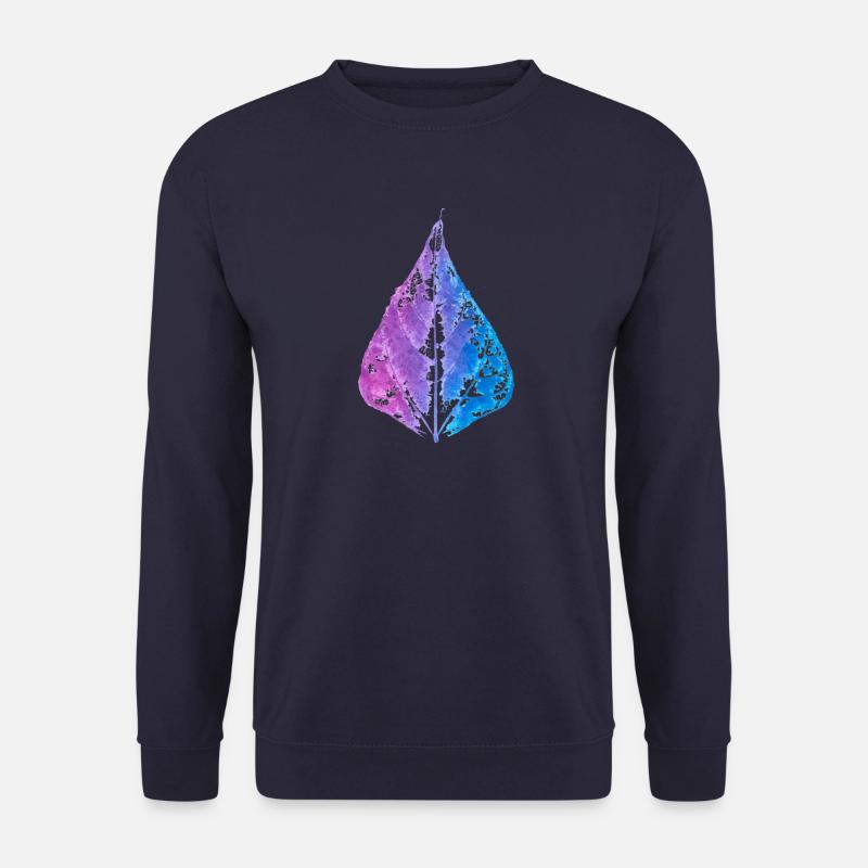 Bohnenblatt bunt Farbe Geschenk - Unisex Pullover - Navy