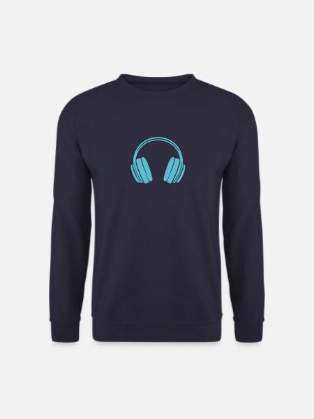 Kopfhörer, Musiker, Musikfan - Unisex Pullover - Navy