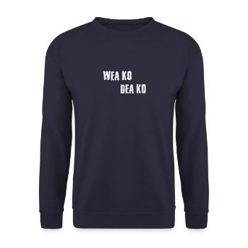 bayrischer Spruch bayerisch boarisch Bayern cool - Unisex Pullover - Navy - Vorne - Alina (178cm) & Michal (187cm)