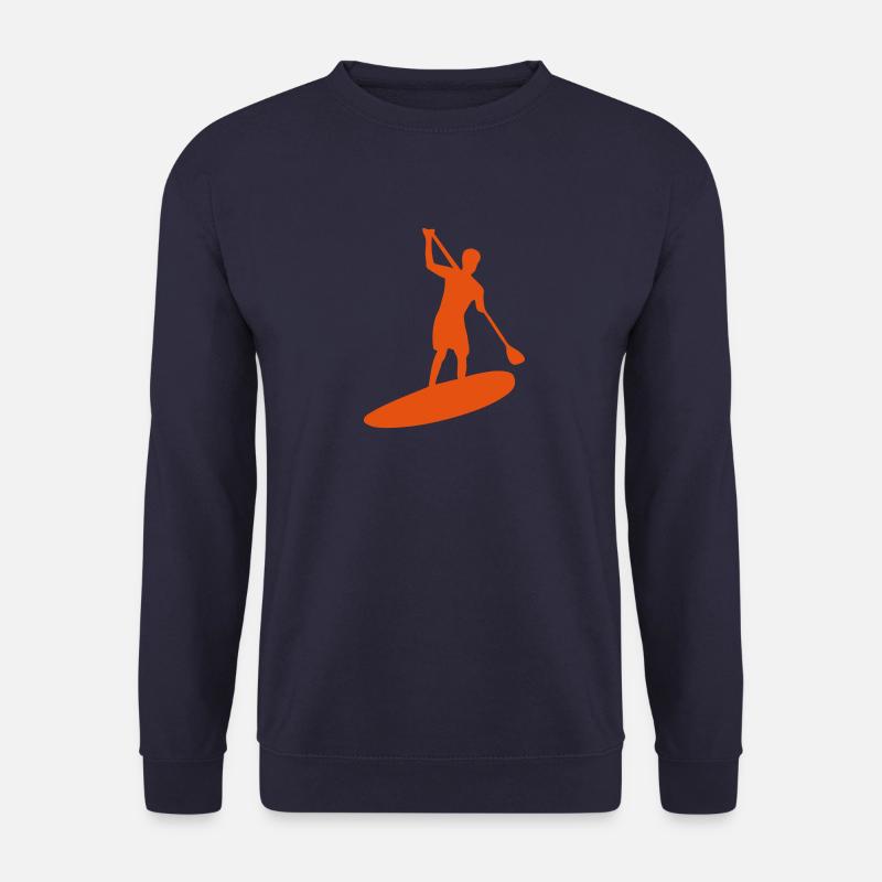 Silhouette Paddle Board - Unisex Pullover - Navy