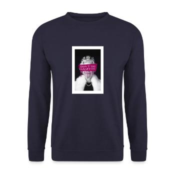 don’t do graffiti poster - Sweat-shirt Unisexe - marine - Devant - Alina (178cm) & Michal (187cm)