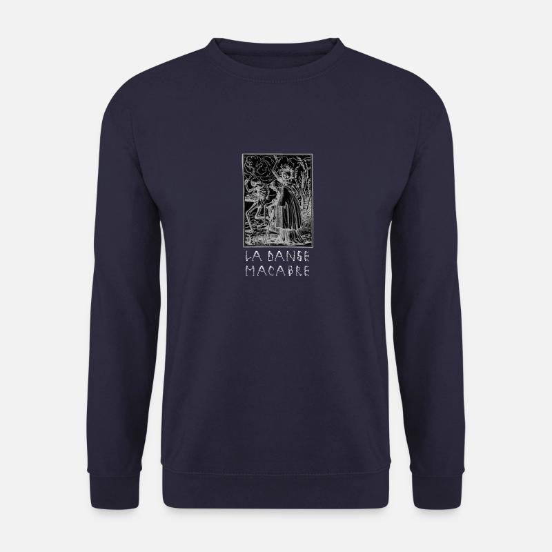 La danse Macabre (Totentanz, Tod, Black Metal)D - Unisex Pullover - Navy