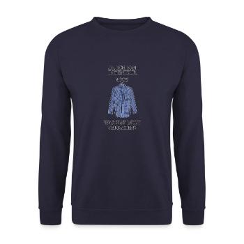 Ja, ich bin Ingenieur. Was hat mich verraten? - Unisex Pullover - Navy - Vorne - Alina (178cm) & Michal (187cm)
