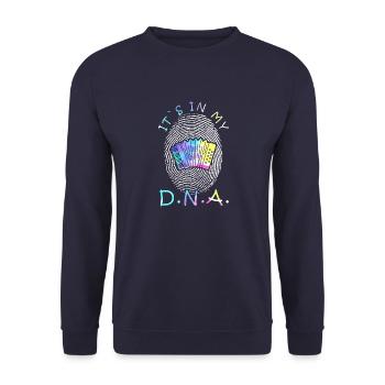 Accordéon, accordéon, musique, accordéon - Sweat-shirt Unisexe - marine - Devant - Alina (178cm) & Michal (187cm)