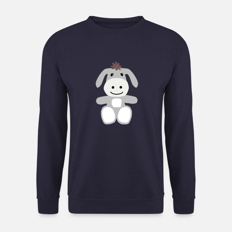 Drolliger grauer Esel Für Esel Freunde Geschenk - Unisex Pullover - Navy