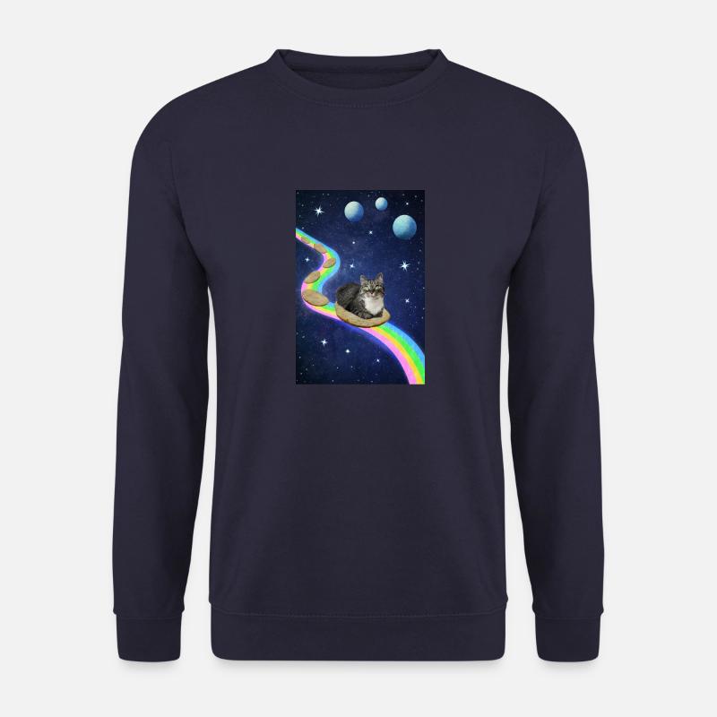 Chat mignon dans l’espace - Sweat-shirt Unisexe - marine