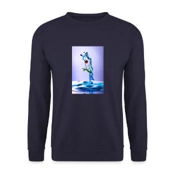 poisson - Sweat-shirt Unisexe - marine - Devant - Alina (178cm) & Michal (187cm)