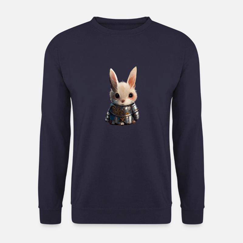 rabbit motive - Unisex Pullover - Navy