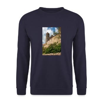 Stiftskirche St. Servatii - Unisex Pullover - Navy - Vorne - Alina (178cm) & Michal (187cm)