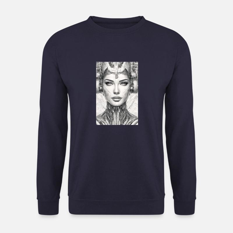 Retro Futurism 2 - Unisex Pullover - Navy