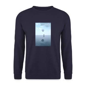 Calming Balloon - Unisex Sweatshirt - navy - Front - Alina (178cm) & Michal (187cm)